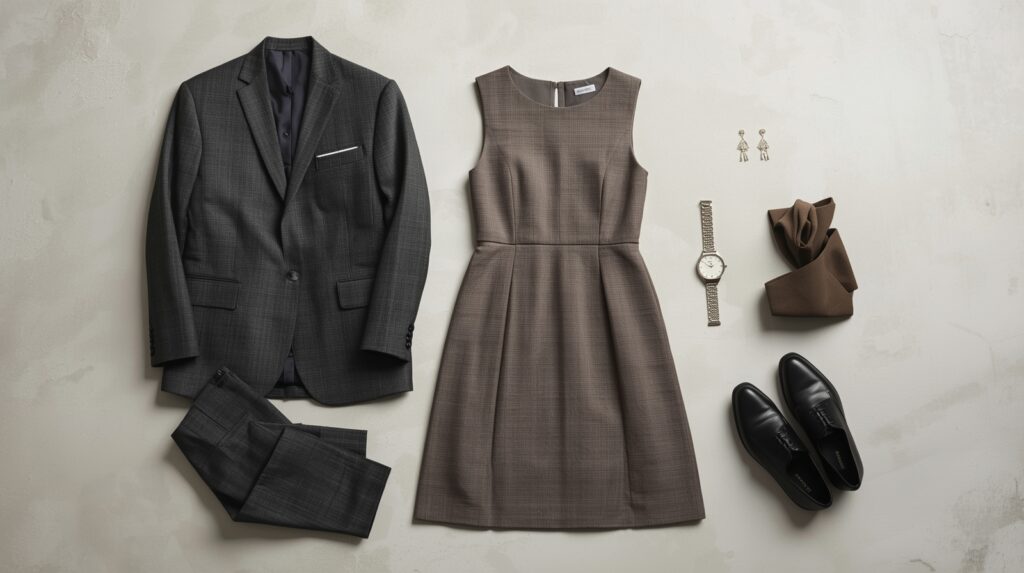 Formal funeral outfit ideas for men and women