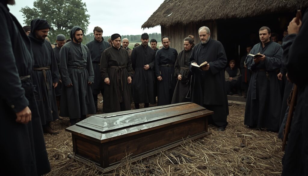ancient funeral practices burial ritual scene
